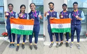 एशियाई खेलों में भारत ने 60 पदक जीते, तीन रजत और चार कांस्य